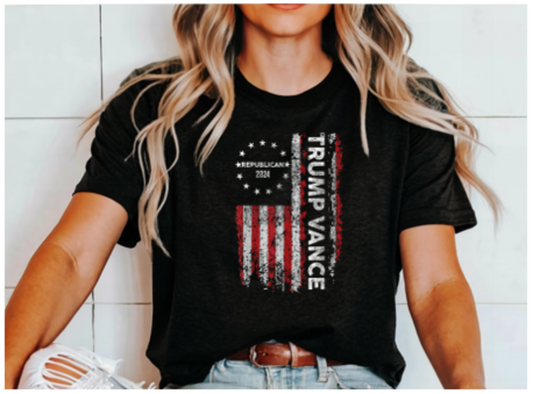 Trump Vance Flag Tee