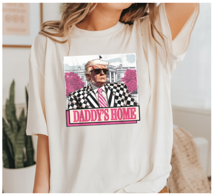 Daddy's Home Checkered Suit Trump Tee