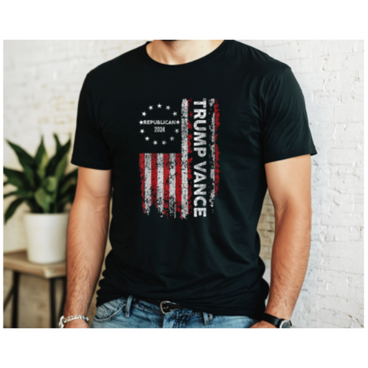 Trump Vance Flag Tee